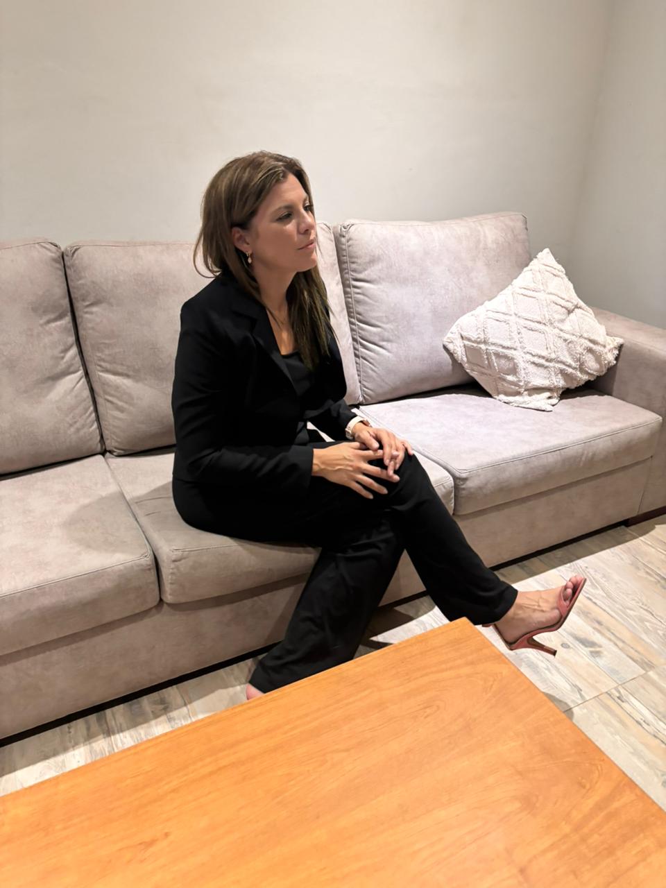Natalia Inés Herrero durante una sesión de coaching